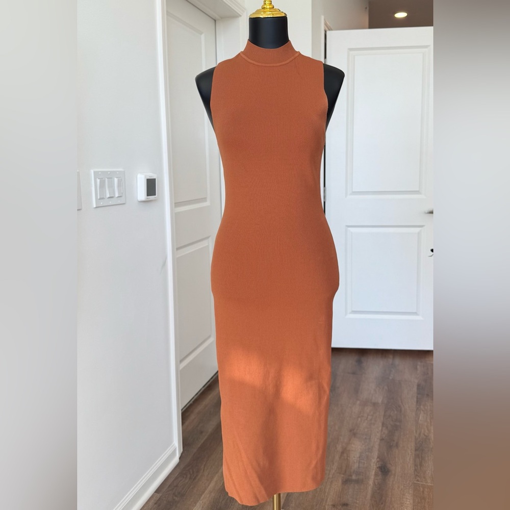 Forever 21 terracotta Sleeveless Midi‎ Dress